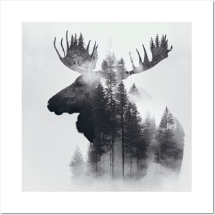 Moose Nature Outdoor Imagine Wild Free Posters and Art